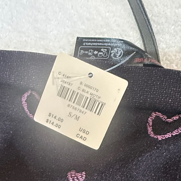 Anthropologie  Black Heart BoyShorts - Picture 2 of 4